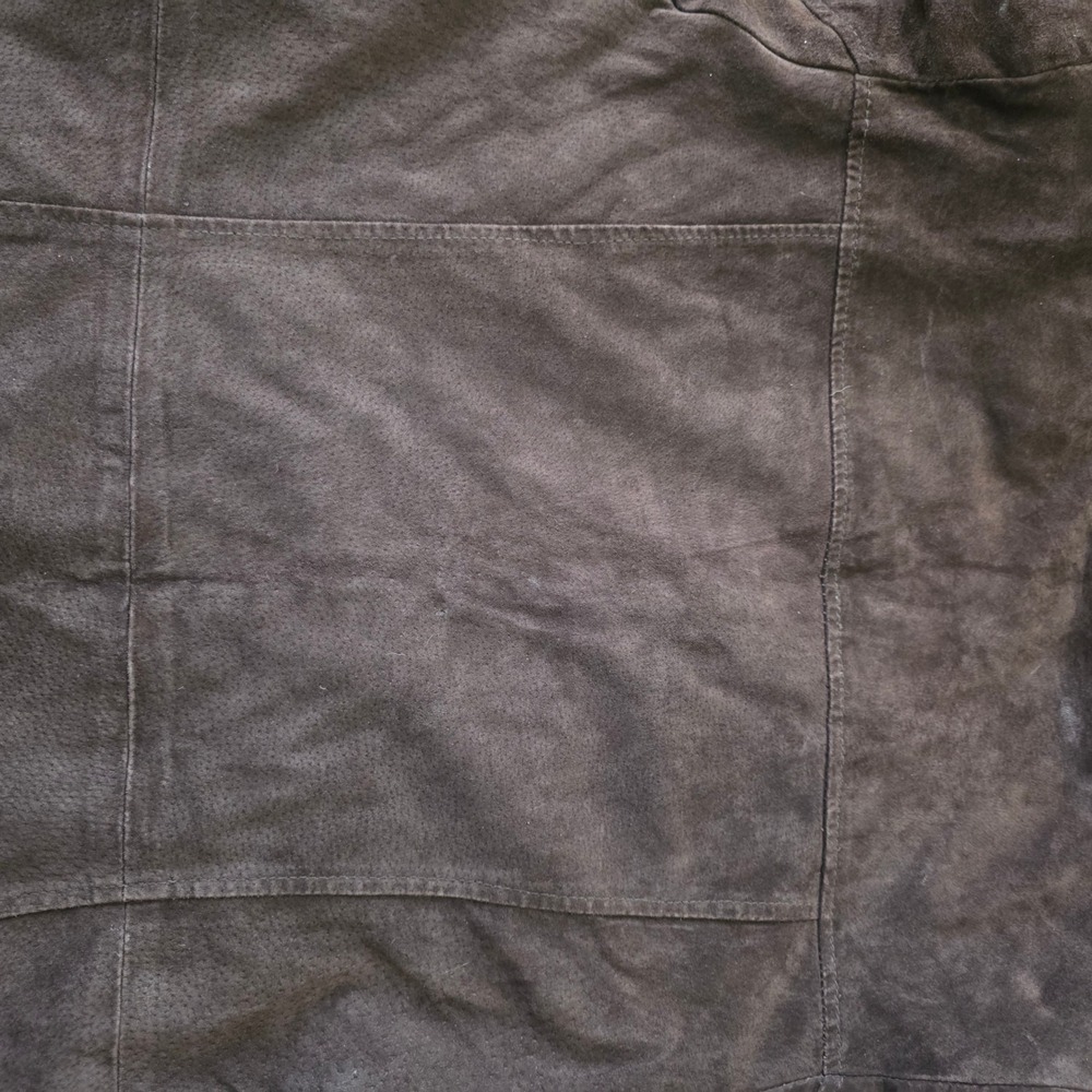d&co denim & company brown suede pockets button front blazer jacket women XL - Picture 10 of 10